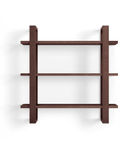 Burrow - Index Hardwood 3-Shelf Bookshelf - Walnut
