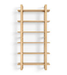 Burrow - Index Hardwood 6-Shelf Bookshelf - Oak