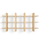Burrow - Index Hardwood 6-Shelf Bookshelf - Oak