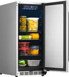 NewAir - 90-Can Built-In Commercial Grade Wine and Beverage Cooler with Weatherproof Design for Ind