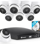 Swann - 8 Channel, 8 Camera Indoor/Outdoor Wired 4K Ultra HD 2TB DVR Security System