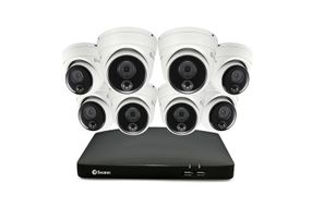 Swann - 8 Channel, 8 Camera Indoor/Outdoor Wired 4K Ultra HD 2TB DVR Security System