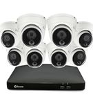 Swann - 8 Channel, 8 Camera Indoor/Outdoor Wired 4K Ultra HD 2TB DVR Security System