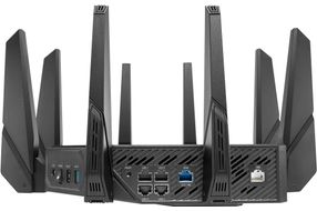 ASUS - ROG Rapture GT-AX11000 Pro Tri-band WiFi 6 Gaming Router, 2.5G Port - Black