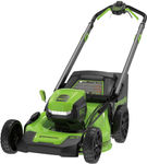 Greenworks - 80V 21 Lawn Mower, 13 String Trimmer, and 730 Leaf Blower Combo with 4 Ah Battery &