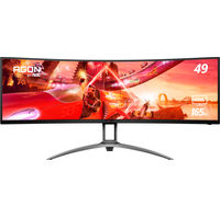 AOC - AG493UCX2 49" LCD 4K UWHD Gaming Monitor - Black/Red