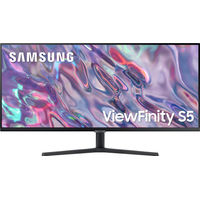 Samsung - 34 ViewFinity S5 Ultrawide QHD 100Hz AMD FreeSync Monitor with HDR10 (DisplayPort, HDMI)