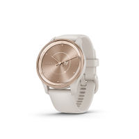 Garmin - vvomove Trend Hybrid Smartwatch 40 mm Fiber-Reinforced Polymer - Peach Gold Stainless Ste