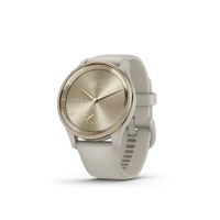 Garmin - vvomove Trend Hybrid Smartwatch 40 mm Fiber-Reinforced Polymer - Cream Gold Stainless Ste