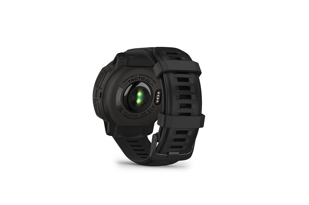 Garmin - Instinct Crossover Solar, Tactical Edition 45mm Smartwatch Fiber-reinforced Polymer - Blac