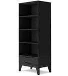 Simpli Home - Harper Bookcase with Storage - Black