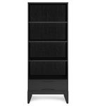 Simpli Home - Harper Bookcase with Storage - Black