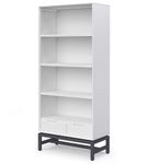 Simpli Home - Banting Mid Century Bookcase - White