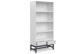 Simpli Home - Banting Mid Century Bookcase - White