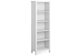 Simpli Home - Artisan 5 Shelf Bookcase - White