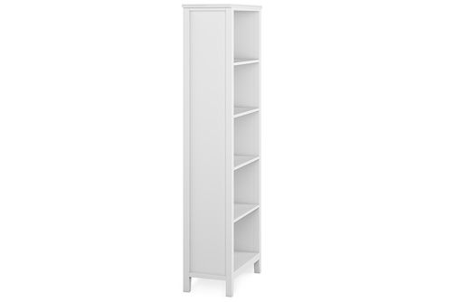 Simpli Home - Artisan 5 Shelf Bookcase - White