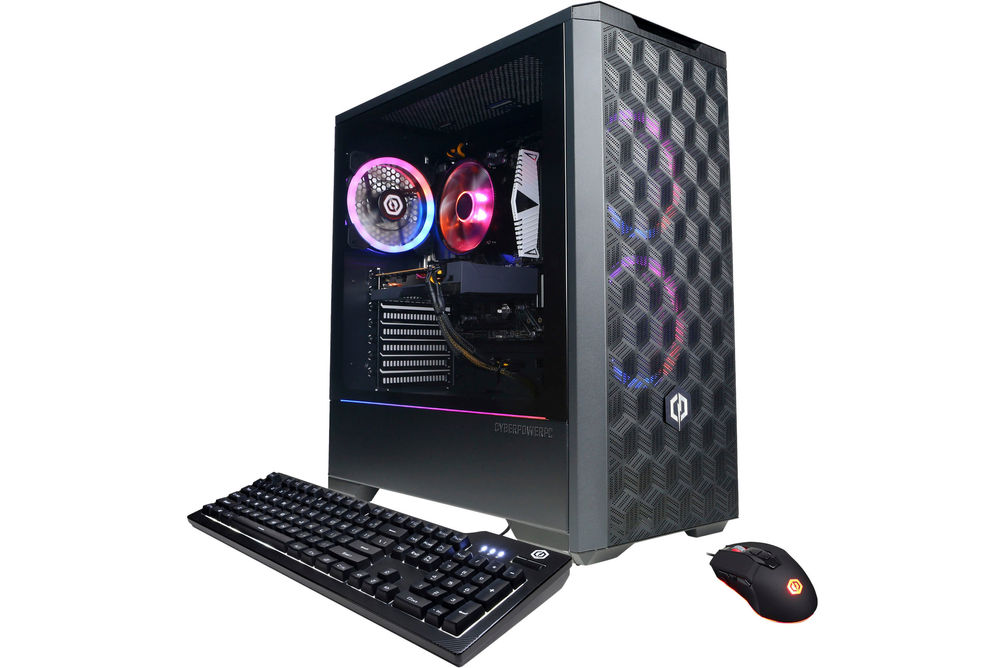 CyberPowerPC - Gamer Master Gaming Desktop - AMD Ryzen 3 4100 - 8GB Memory  - NVIDIA GeForce GTX 1650 - 500GB SSD - Black PC Computer 