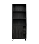 Walker Edison - Mid-Century Modern Bookcase - Graphite