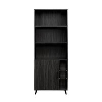 Walker Edison - Mid-Century Modern Bookcase - Graphite