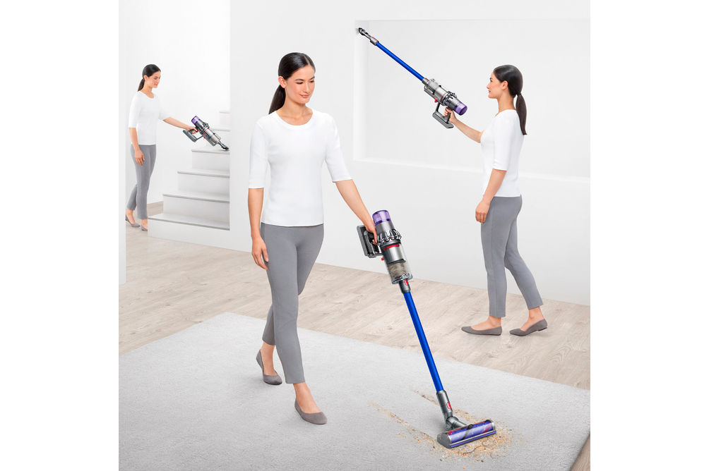 Dyson - V11 Cordless Vacuum with 6 accessories - Nickel/Blue