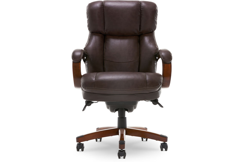 La-Z-Boy - Big & Tall Bonded Leather Executive Chair - Biscuit Brown