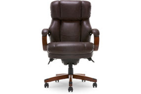 La-Z-Boy - Big & Tall Bonded Leather Executive Chair - Biscuit Brown