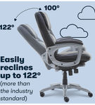 Serta - Back in Motion Health & Wellness Executive Chair - Black