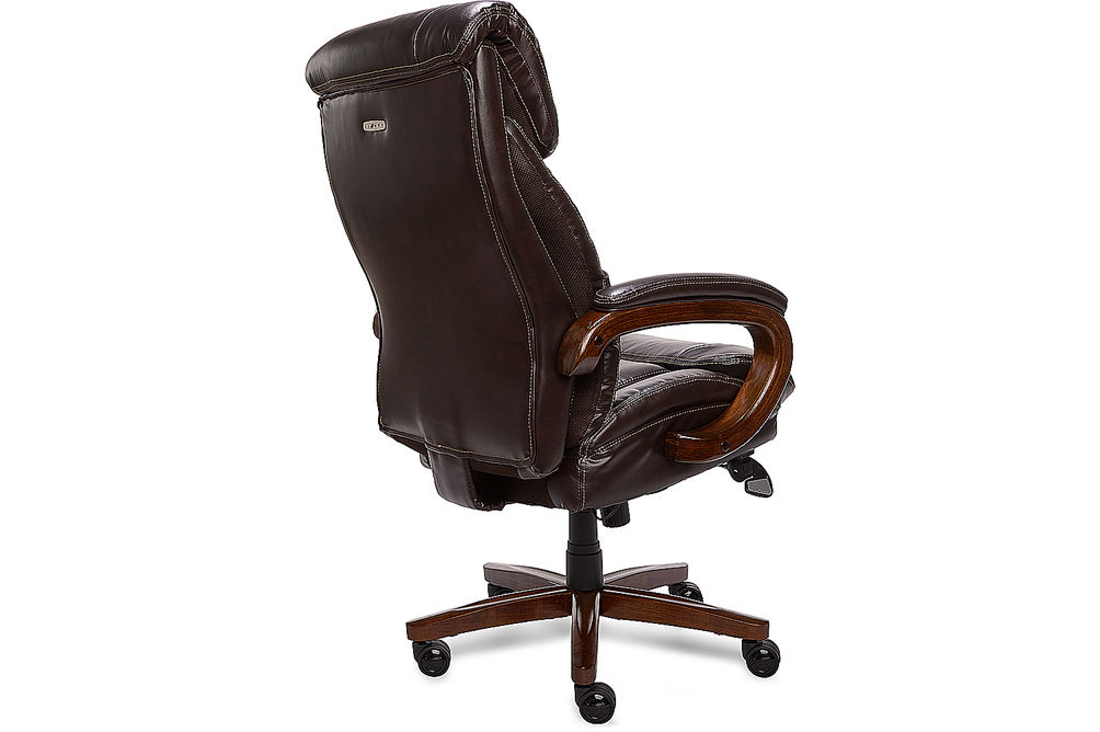 La-Z-Boy - Big & Tall Air Bonded Leather Executive Chair - Vino Brown