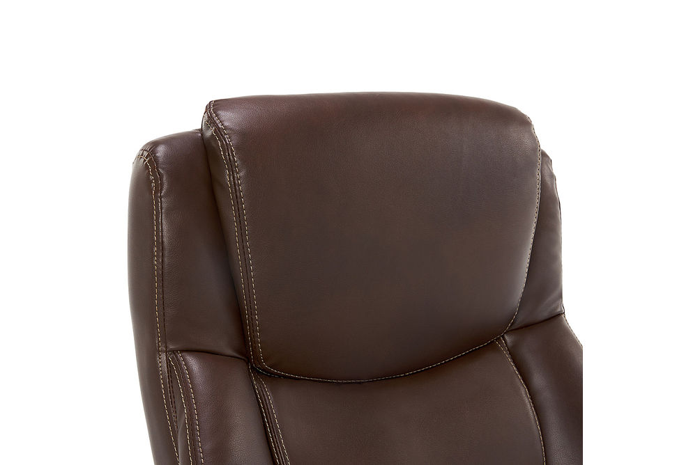 La-Z-Boy - Delano Big & Tall Bonded Leather Executive Chair - Chestnut Brown