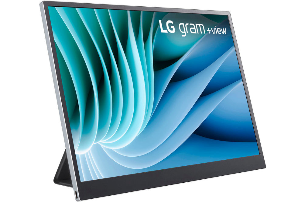 LG - gram +view 16 IPS LED 60Hz Portable Monitor (USB Type-C) - Silver