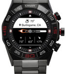 Citizen - CZ Smart 44mm Unisex IP Stainless Steel Hybrid Sport Smartwatch with IP Stainless Steel B