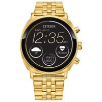 Citizen - CZ Smart 41mm Unisex Stainless Steel Casual Smartwatch with IP Stainless Steel Bracelet -