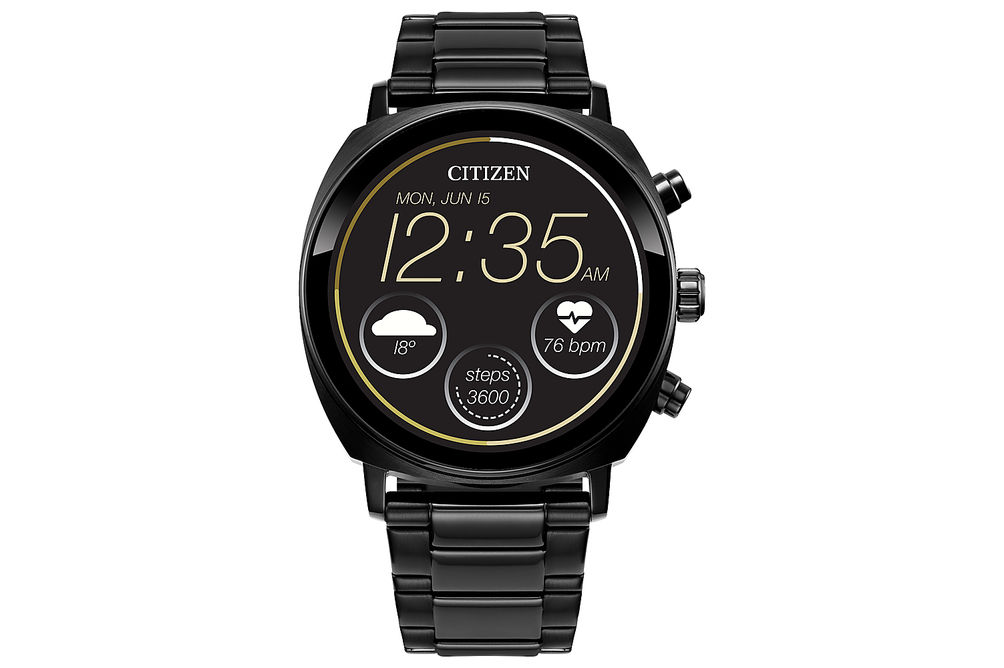 Citizen - CZ Smart 41mm Unisex Stainless Steel Casual Smartwatch with IP Stainless Steel Bracelet -
