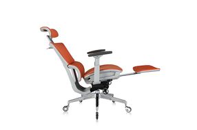 Nouhaus - REWIND ERGONOMIC OFFICE CHAIR WITH RETRACTABLE FOOTREST - ORANGE