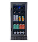 NewAir - 15 FlipShelf 33-Bottle or 80-Can Beverage Cooler with Reversible Shelves