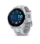 Garmin - Forerunner 965 GPS Smartwatch 47 mm Fiber-reinforced polymer - Titanium/Whitestone