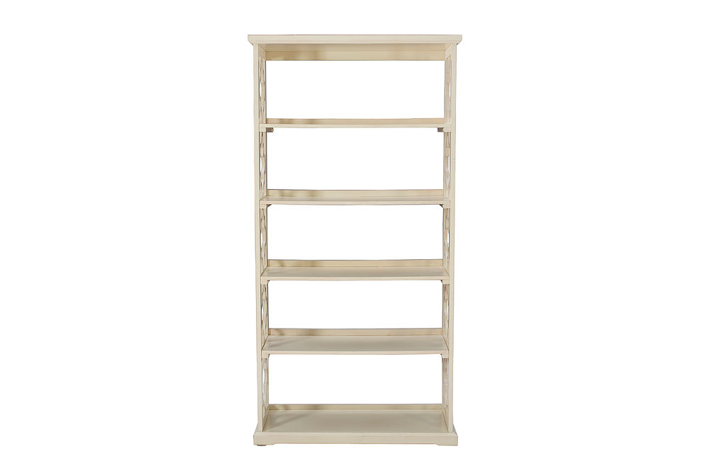 Linon Home Dcor - Truxton Five-Shelf Bookcase - White