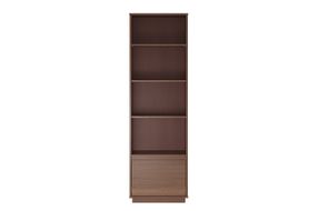 Linon Home Dcor - Millett 1-Drawer Mid-Century Bookcase - Walnut