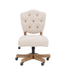 Linon Home Dcor - Kaynorth Button-Tufted French Country Office Chair - Natural