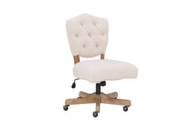 Linon Home Dcor - Kaynorth Button-Tufted French Country Office Chair - Natural