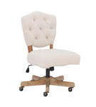 Linon Home Dcor - Kaynorth Button-Tufted French Country Office Chair - Natural