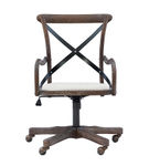 Linon Home Dcor - Hammond Rustic Bentwood Office Chair With Arms - Beige