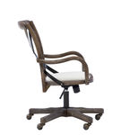 Linon Home Dcor - Hammond Rustic Bentwood Office Chair With Arms - Beige