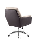 Linon Home Dcor - McGarry Faux Leather And Sherpa Fabric Swivel Office Chair - Natural and Brown