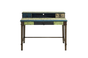 Linon Home Dcor - Calson Three-Drawer Weathered Industrial-Style Desk - Multicolor Stripes