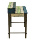 Linon Home Dcor - Calson Three-Drawer Weathered Industrial-Style Desk - Multicolor Stripes