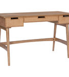 Linon Home Dcor - Rangall 3-Drawer Rattan Desk - Natural