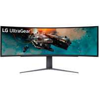 LG - UltraGear 49" LED Curved Dual QHD 1-ms FreeSync Monitor with HDR (DisplayPort, HDMI, USB) - Bl