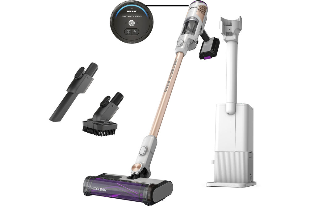 Shark - Detect Pro Auto-Empty System, Cordless Vacuum with QuadClean Multi-Surface Brushroll, HEPA