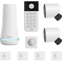 SimpliSafe - 2 Camera Outdoor Wireless Security System with 5 Sensors - White